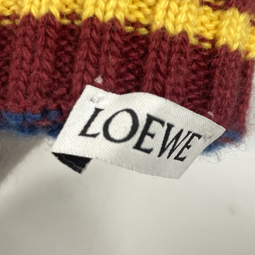 Loewe Gloves Wool Blue Accessories Anagram Logo