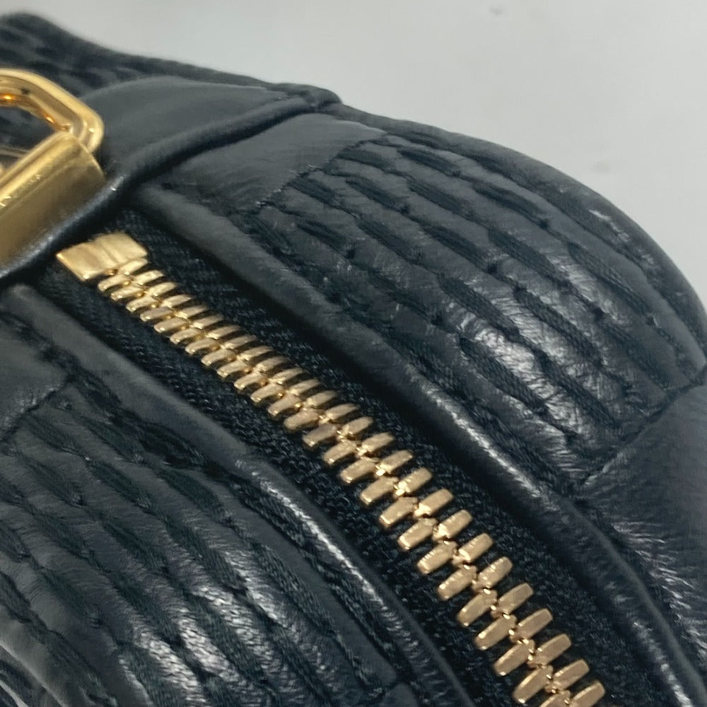 Louis Vuitton Shoulder Bag M59046 Leather Black Damier Pochette Troca Women