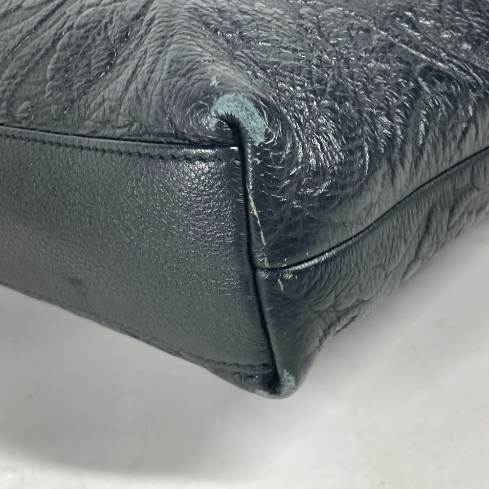 Versace Handbag Leather Black Logo Medusa Unisex(Unisex)