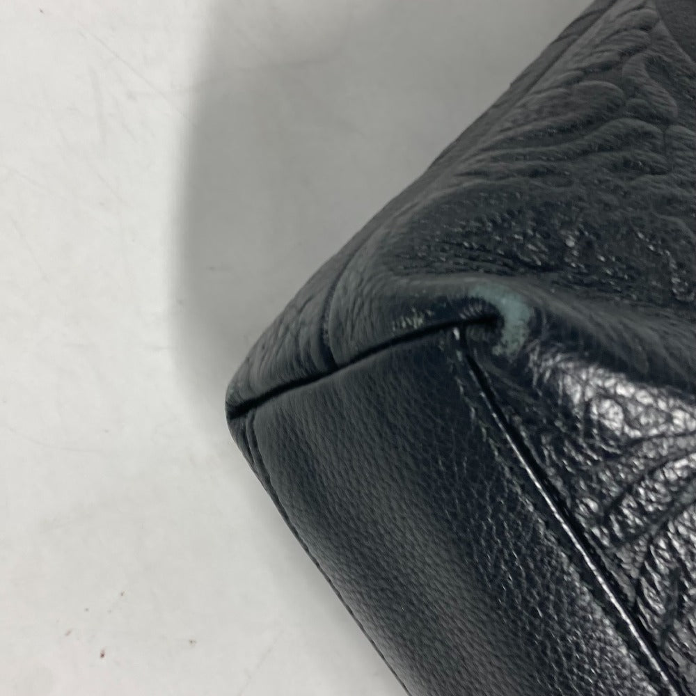 Versace Handbag Leather Black Logo Medusa Unisex(Unisex)