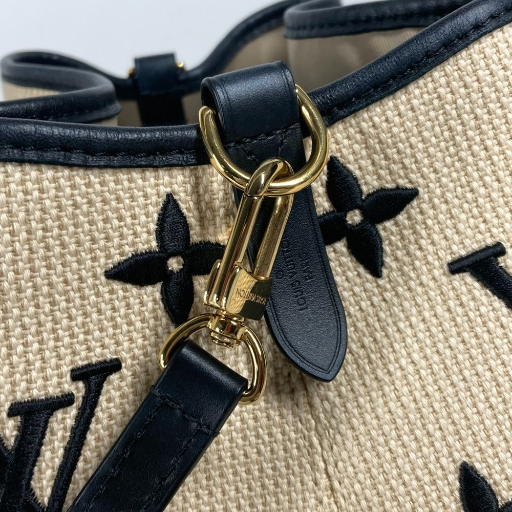 Louis Vuitton Shoulder Bag M23080 Cotton, Leather Black Monogram Visor Pool Neo Noe Mm Women