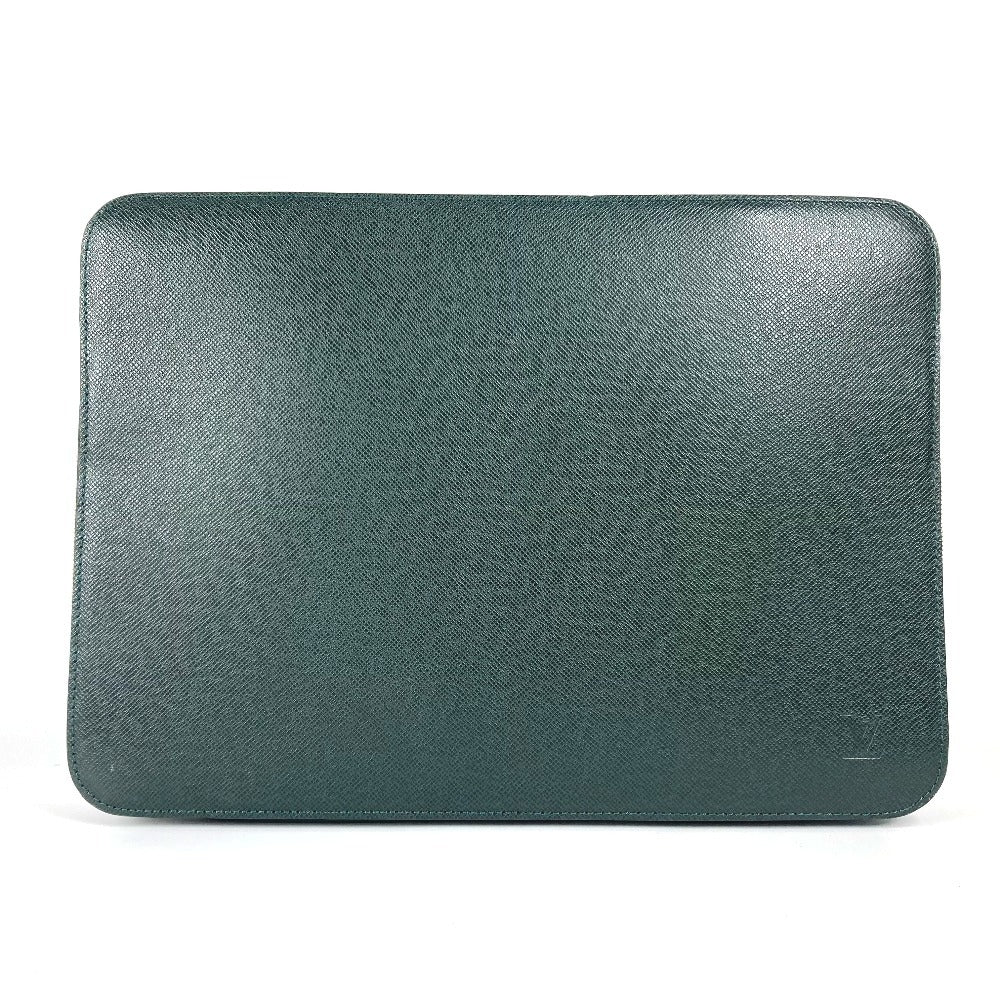 Louis Vuitton Business Bag M30064 Taiga Leather Green Taiga Baltic Mens