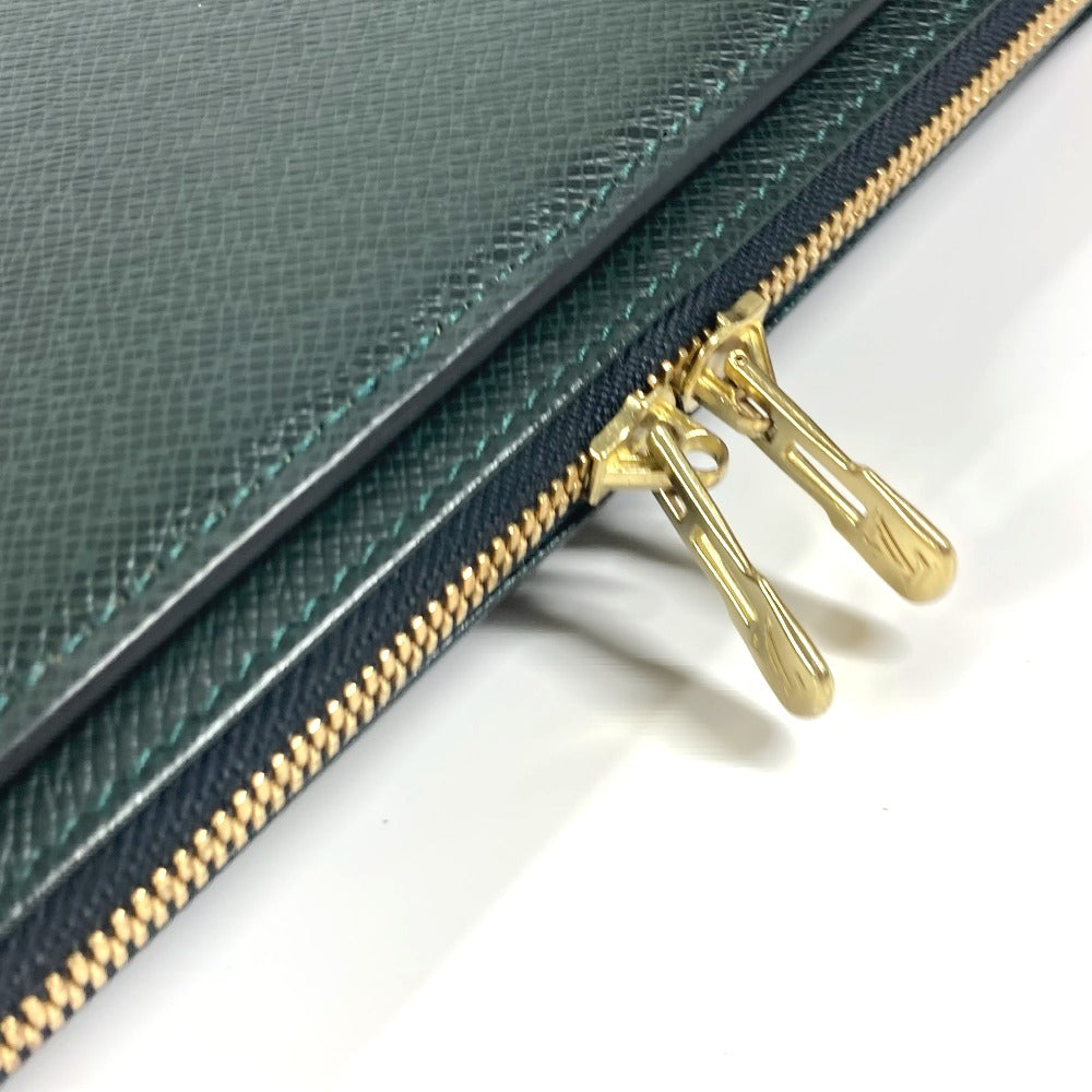 Louis Vuitton Business Bag M30064 Taiga Leather Green Taiga Baltic Mens