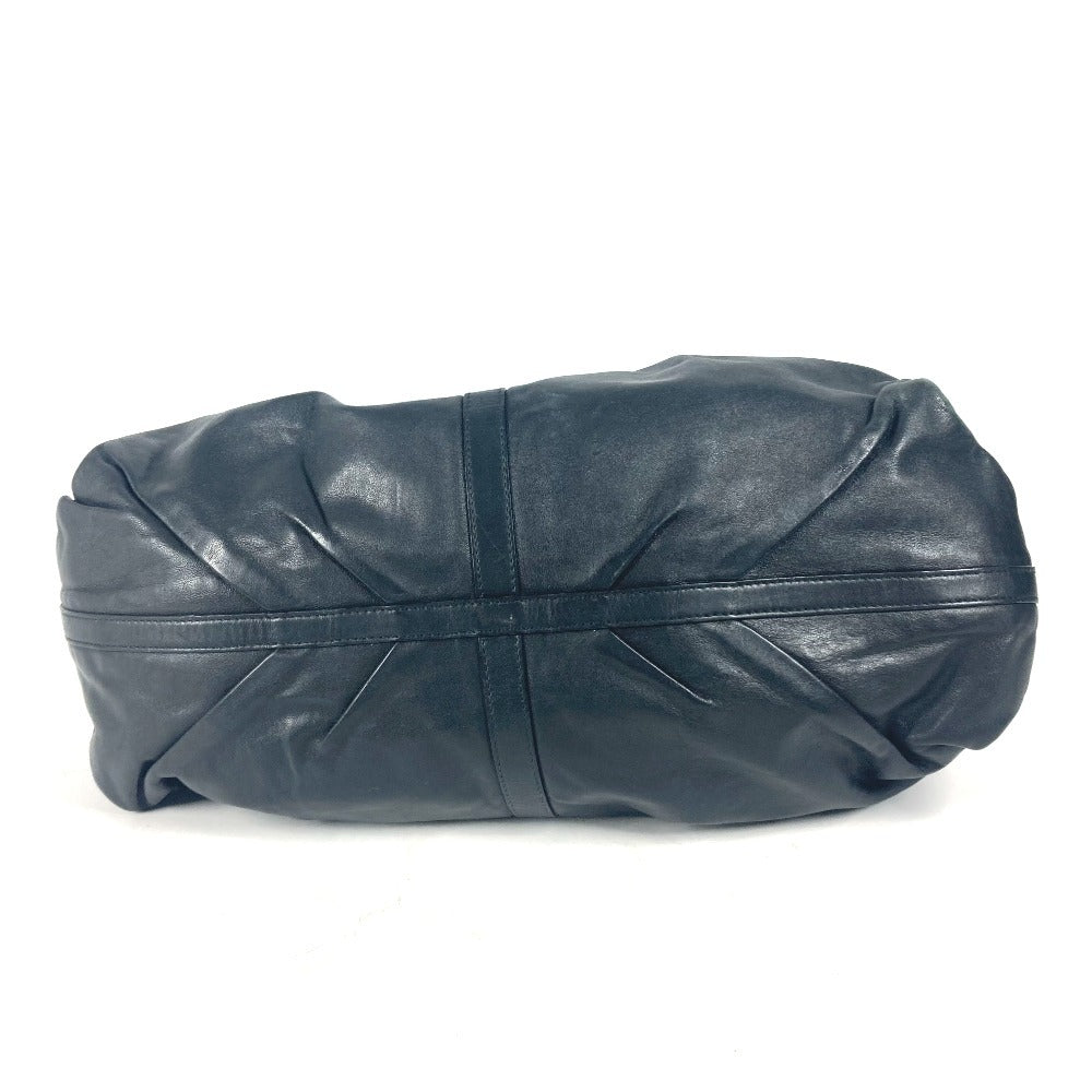 Bvlgari Shoulder Bag Leather Black Bvlgari Bvlgari Logo Chandra Women