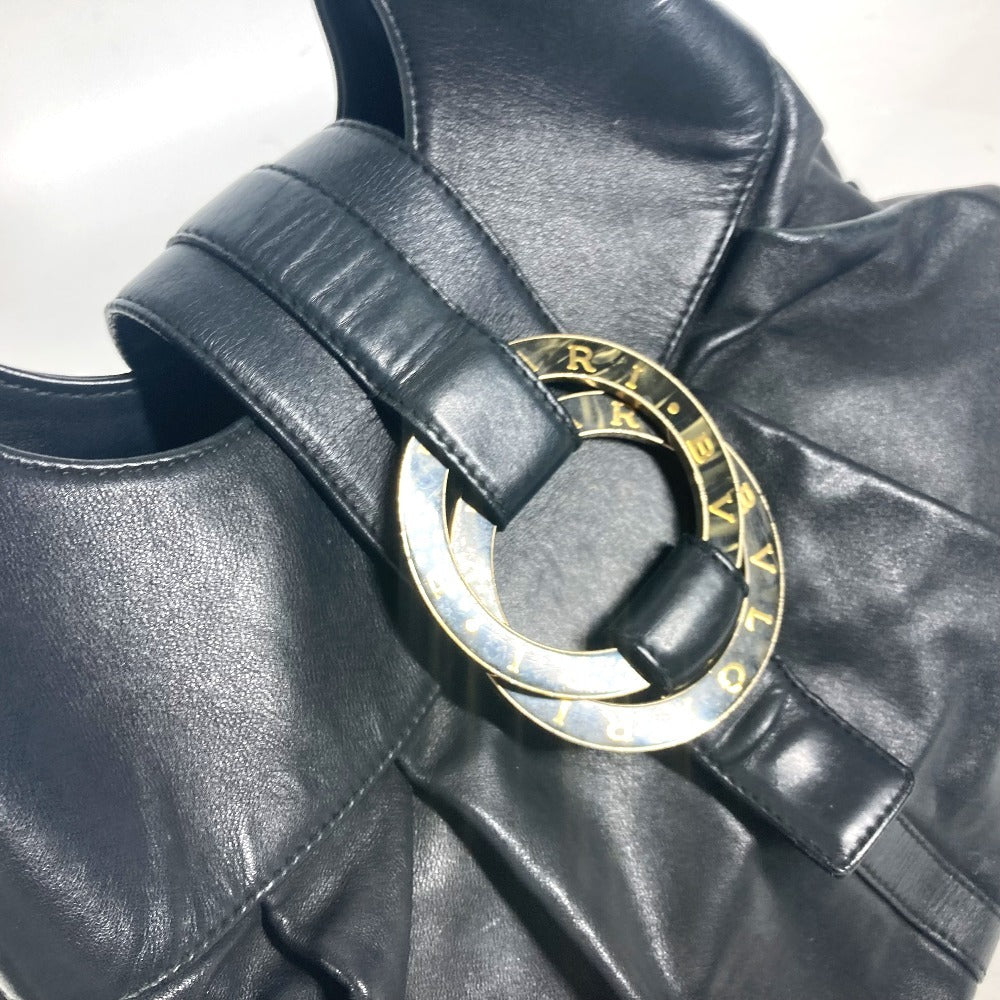 Bvlgari Shoulder Bag Leather Black Bvlgari Bvlgari Logo Chandra Women
