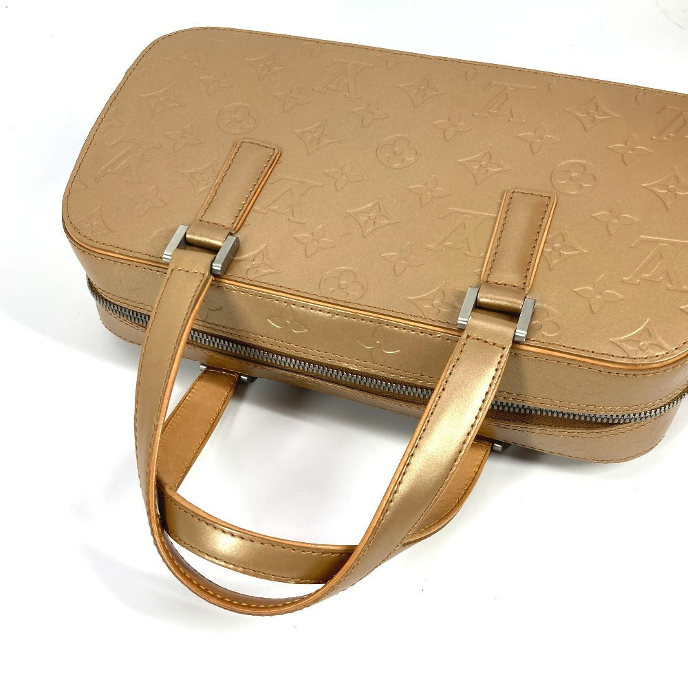 Louis Vuitton Handbag M55177 Monogram Mat Leather Beige Monogram Mat Shelton Women