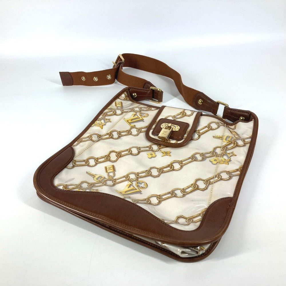 Louis Vuitton Shoulder Bag M95158 Plastics, Leather White Monogram Charm Musette