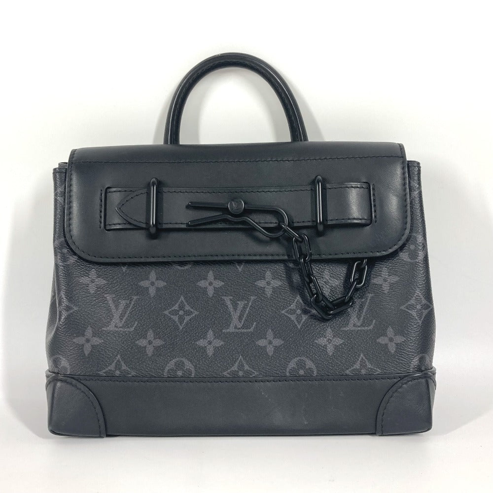 Louis Vuitton Handbag M46953 Monogram Eclipse Canvas Black Monogram Eclipse Steamer Pm