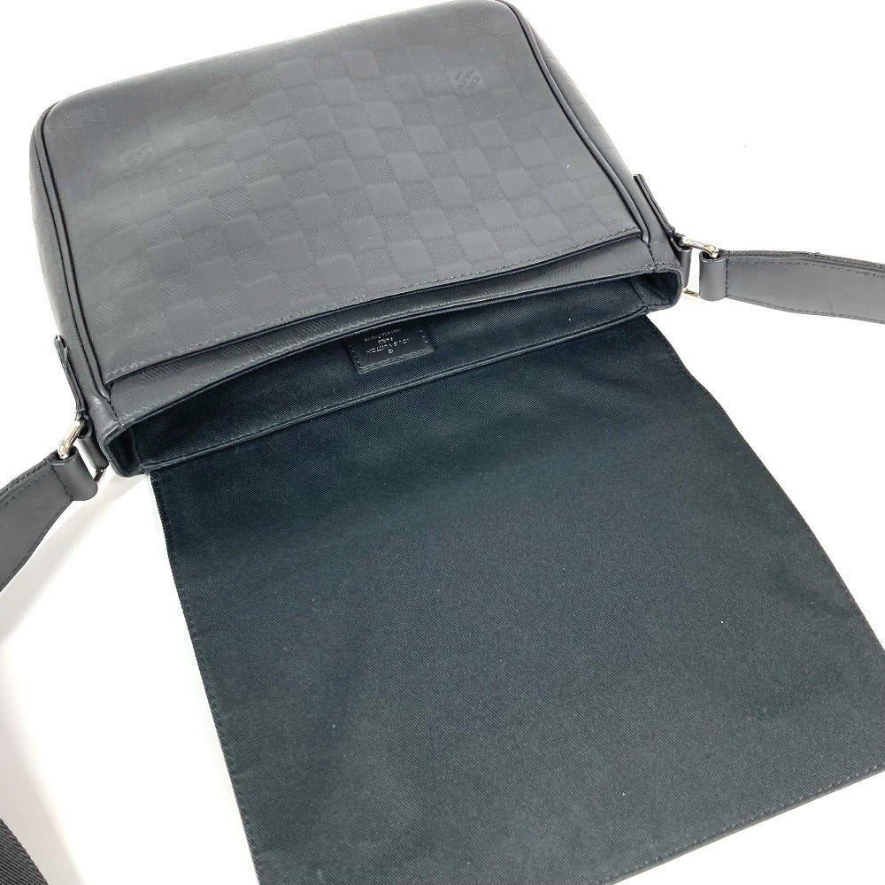 Louis Vuitton Shoulder Bag N42711 Damier Anfini Leather Black Damier Anfini District Pm Nv3