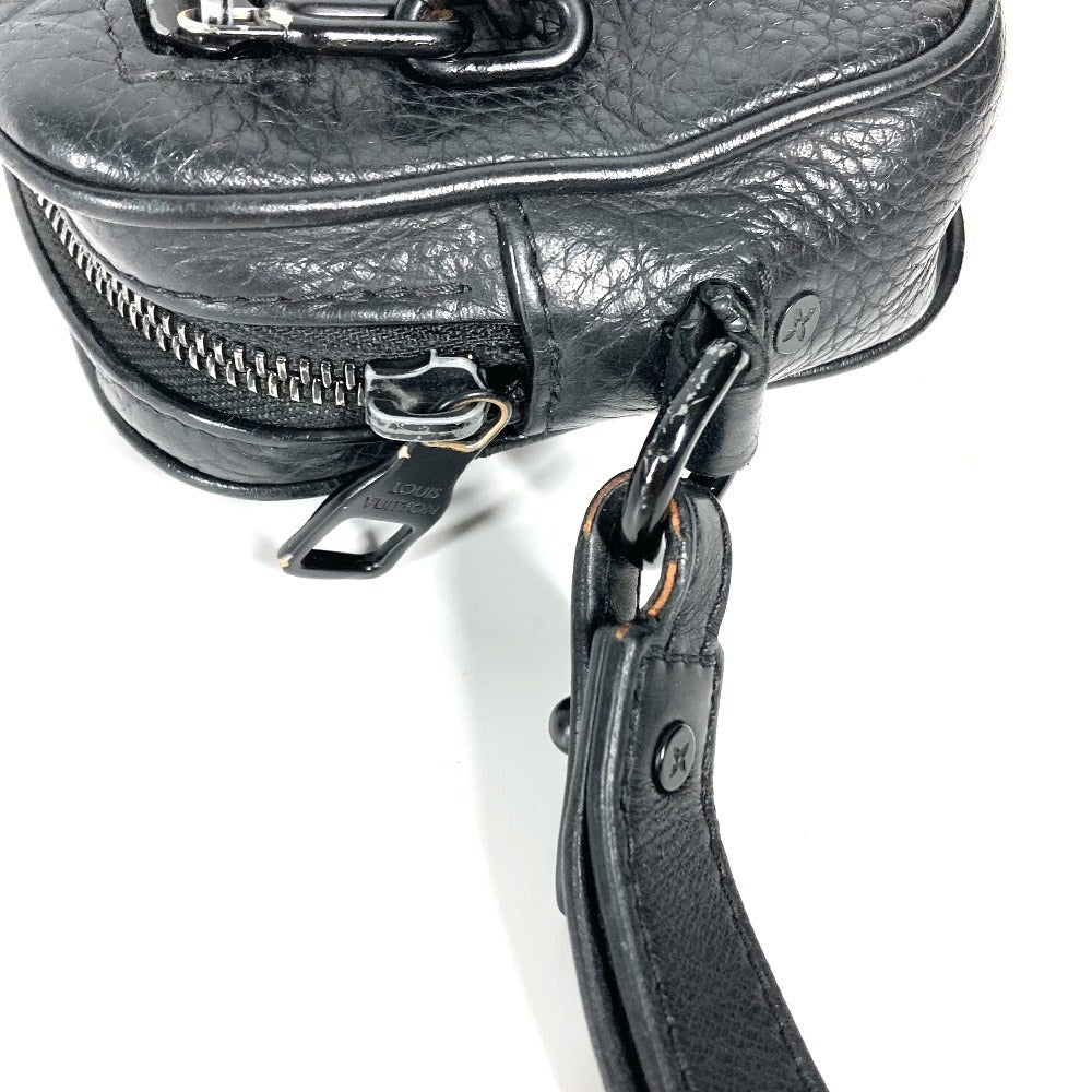 Louis Vuitton Clutch Bag M55703 Taurillon Clemence Leather Black Monogram Taurillon Clemence Chain