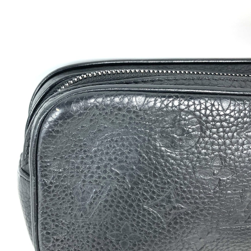 Louis Vuitton Clutch Bag M55703 Taurillon Clemence Leather Black Monogram Taurillon Clemence Chain