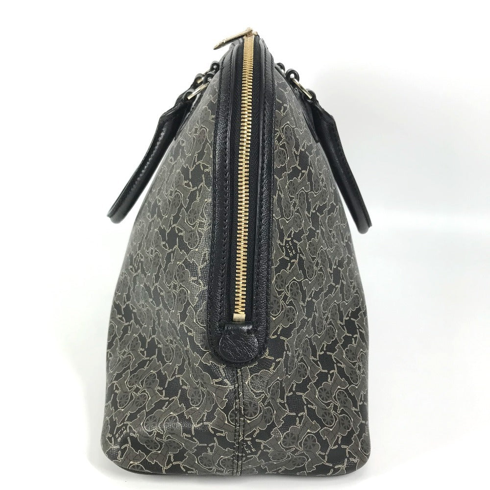 Celine Handbag Pvc / Leather Black Sulky Logo Women
