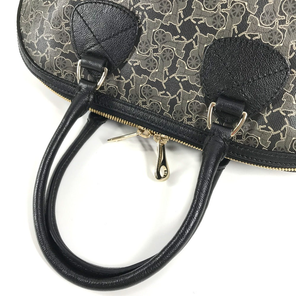 Celine Handbag Pvc / Leather Black Sulky Logo Women