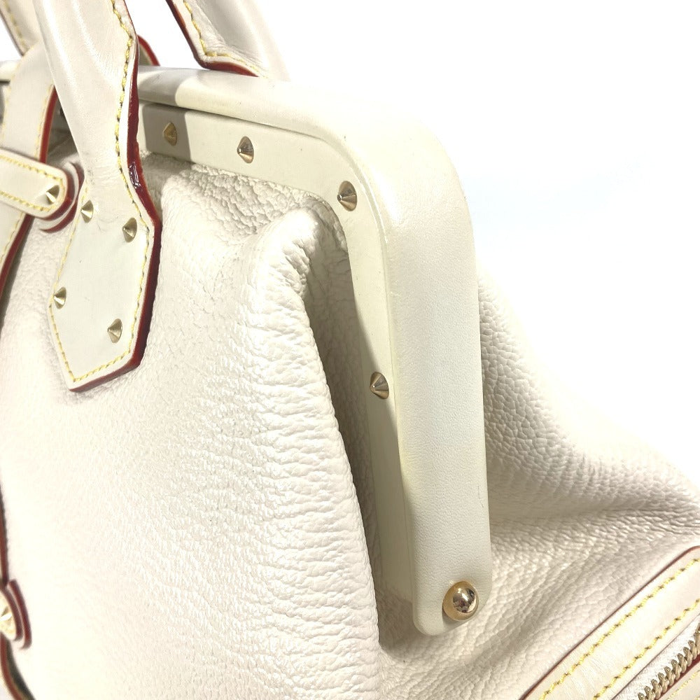 Louis Vuitton Handbag M91811 Suhari Leather White Suhari Angnieux Pm