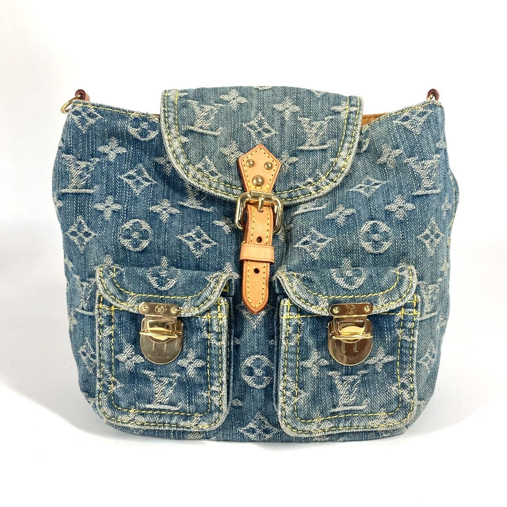 Louis Vuitton Backpack M95057 Monogram Denim Canvas Blue Monogram Denim Sac A Dospm