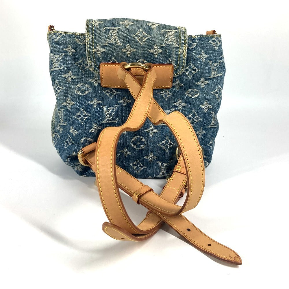 Louis Vuitton Backpack M95057 Monogram Denim Canvas Blue Monogram Denim Sac A Dospm