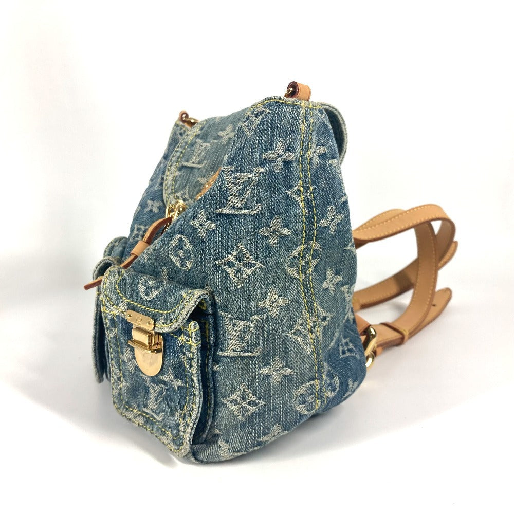 Louis Vuitton Backpack M95057 Monogram Denim Canvas Blue Monogram Denim Sac A Dospm