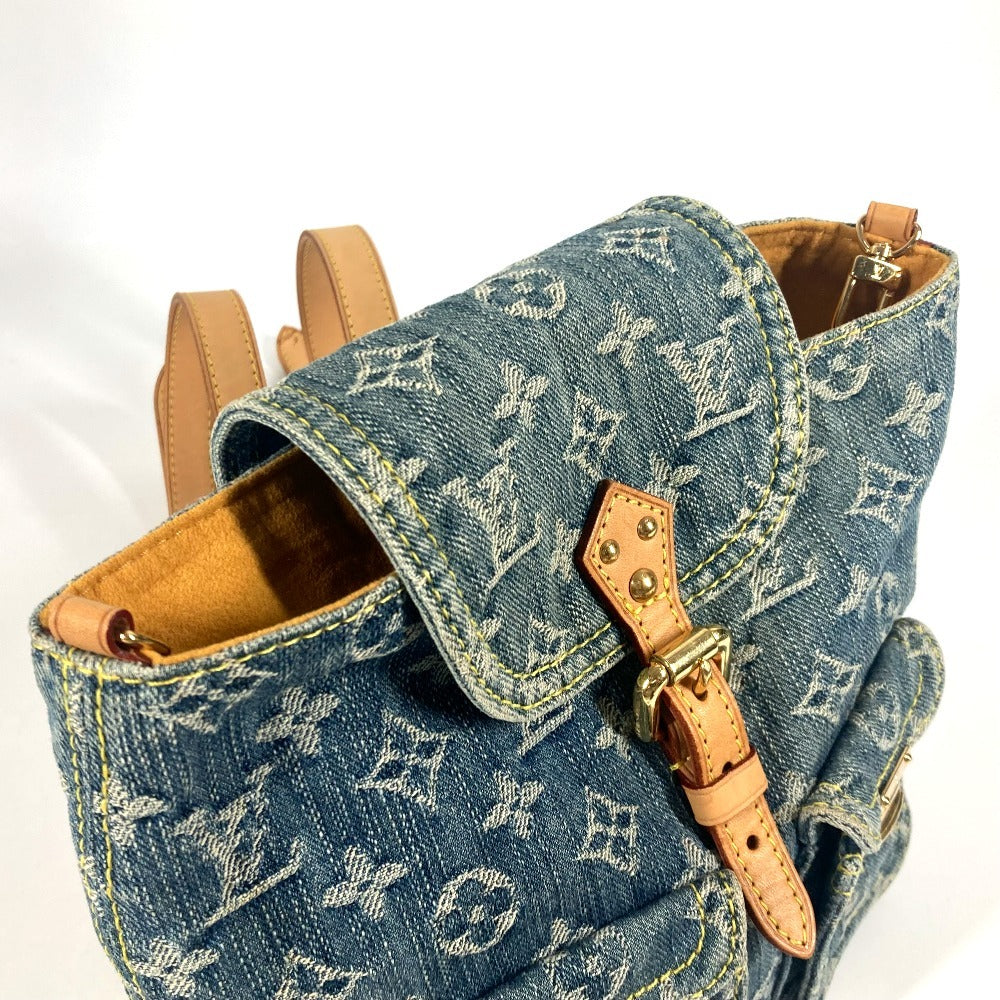 Louis Vuitton Backpack M95057 Monogram Denim Canvas Blue Monogram Denim Sac A Dospm