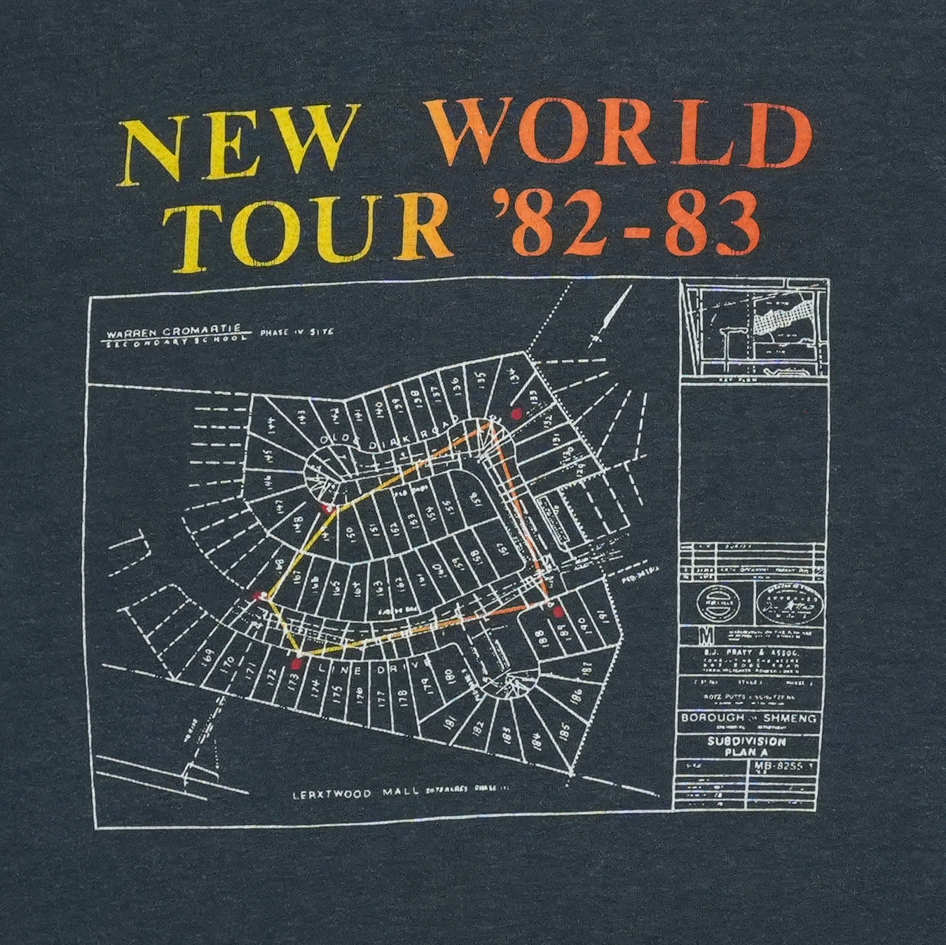 1982 Rush Signals Tour Shirt