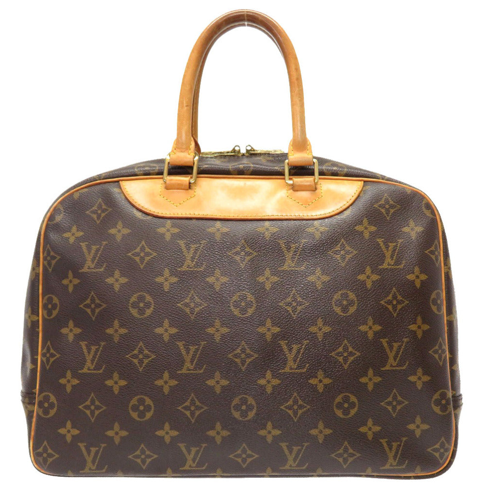 Louis Vuitton Handbag M47270 Monogram Canvas Brown Monogram Deauville Unisex(Unisex)