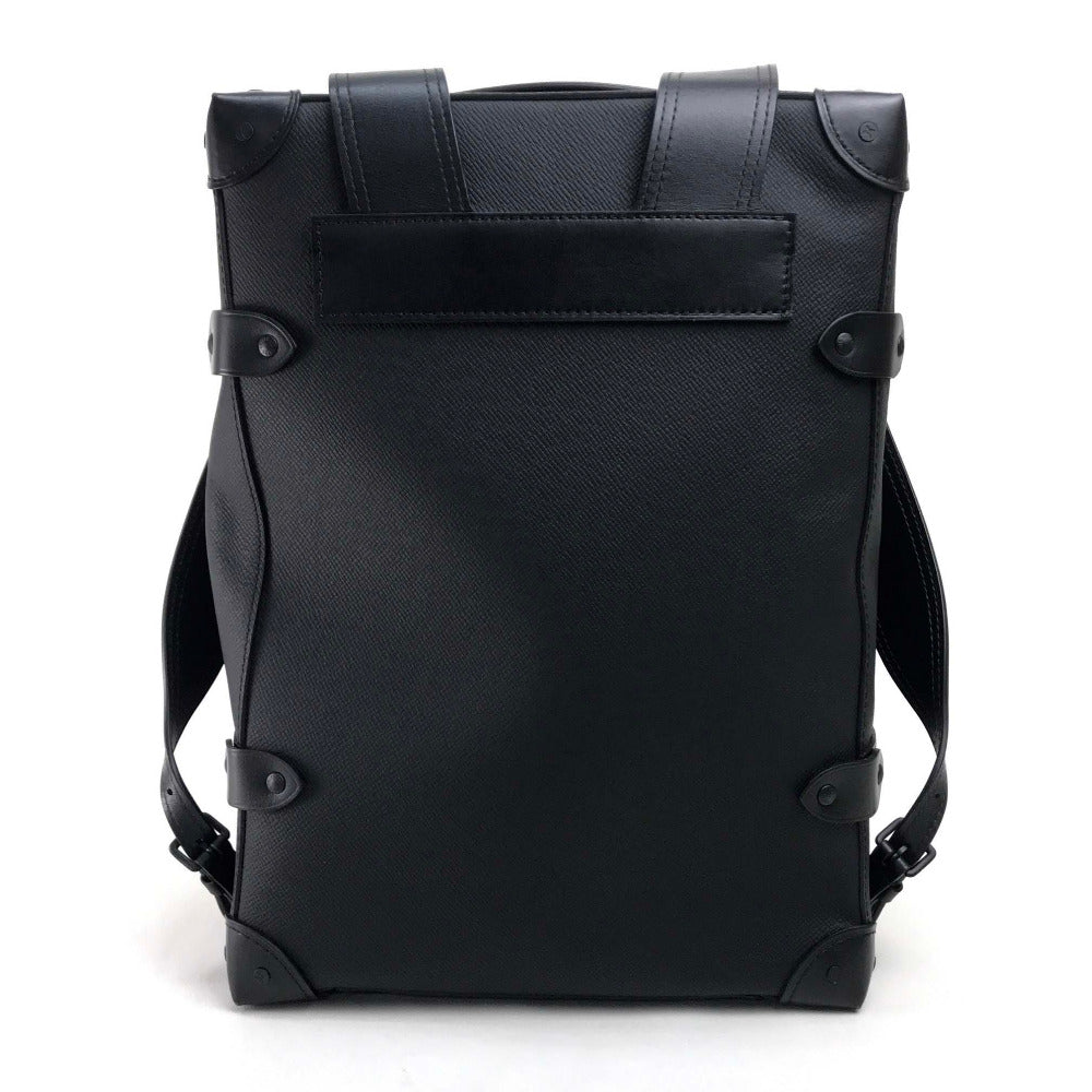 Louis Vuitton Backpack M30337 Taiga Leather Black Taiga Rainbow Soft Trunk Backpack Pm Mens