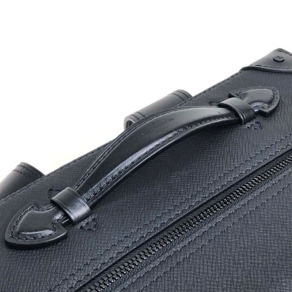 Louis Vuitton Backpack M30337 Taiga Leather Black Taiga Rainbow Soft Trunk Backpack Pm Mens