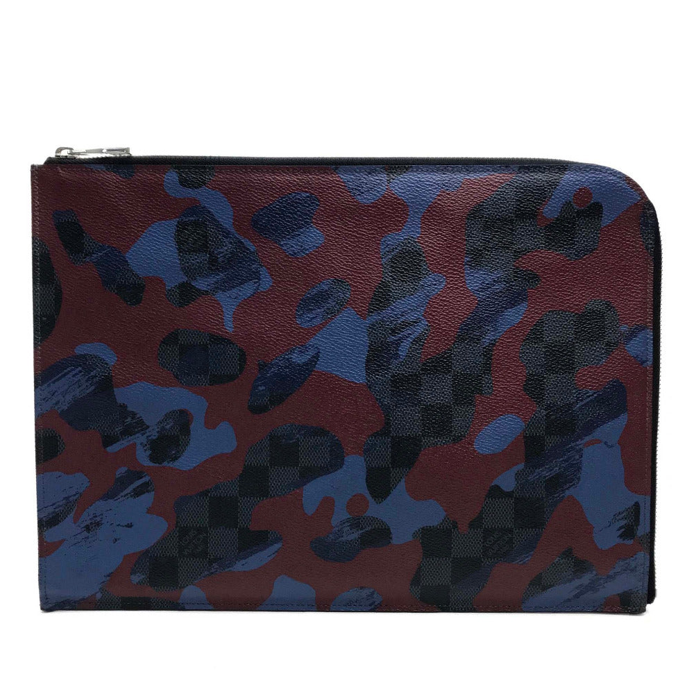 Louis Vuitton Clutch Bag N63292 Damier Grafitto Canvas Multicolor Damier Cobalt Camouflage Pochette