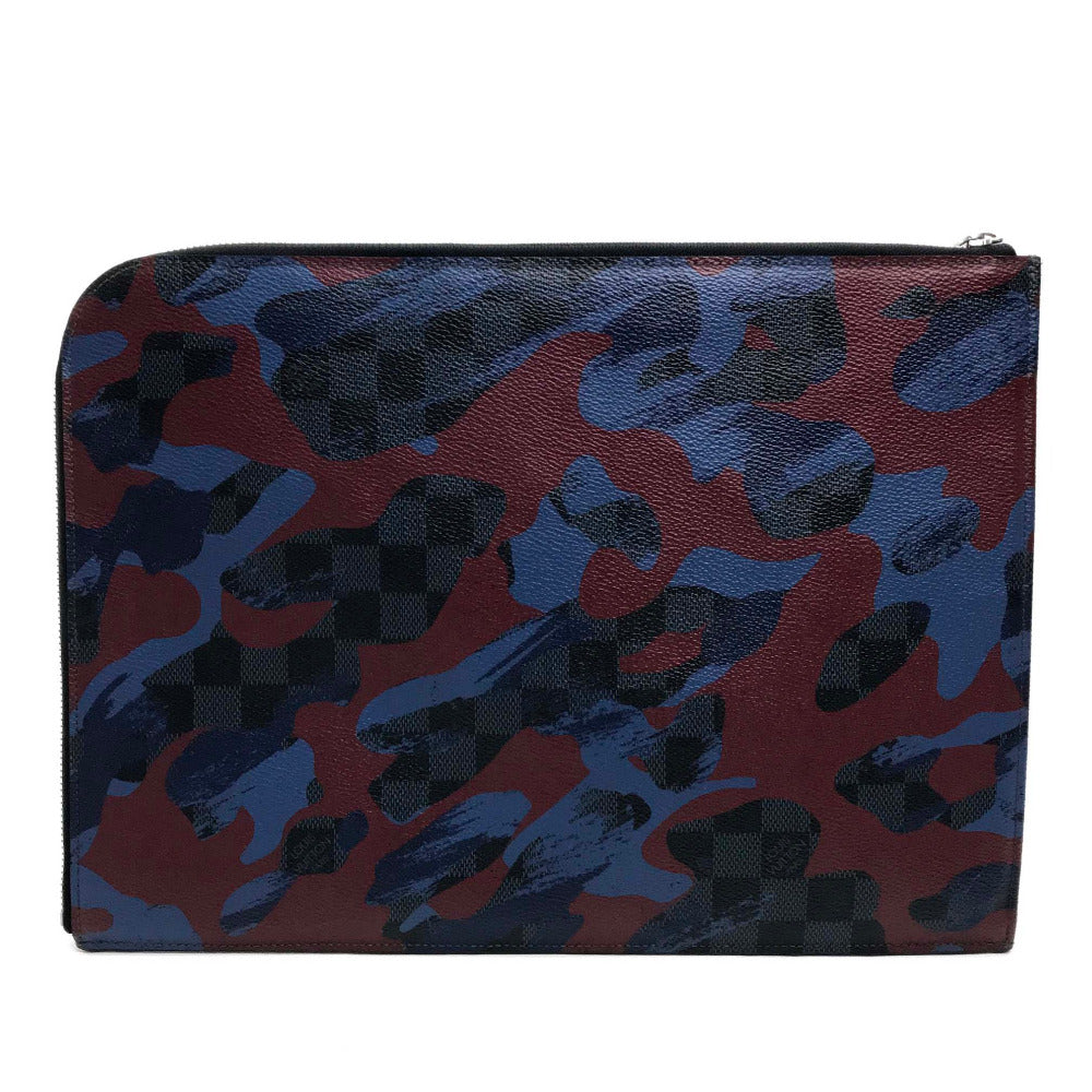 Louis Vuitton Clutch Bag N63292 Damier Grafitto Canvas Multicolor Damier Cobalt Camouflage Pochette