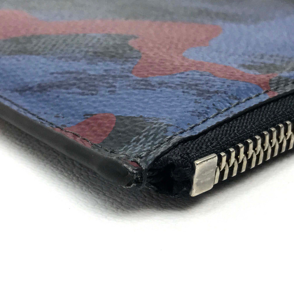 Louis Vuitton Clutch Bag N63292 Damier Grafitto Canvas Multicolor Damier Cobalt Camouflage Pochette