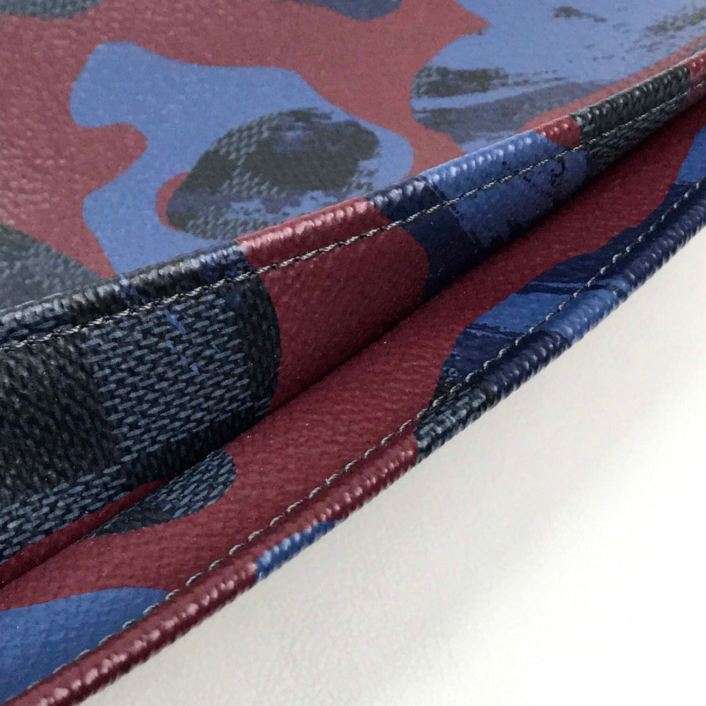 Louis Vuitton Clutch Bag N63292 Damier Grafitto Canvas Multicolor Damier Cobalt Camouflage Pochette