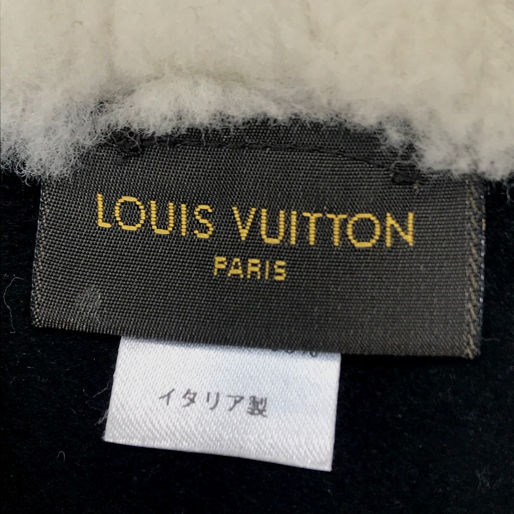 Louis Vuitton Scarf M70434 Cashmere, Mouton White X Red Monogram Flower Escharp Shirring Darling
