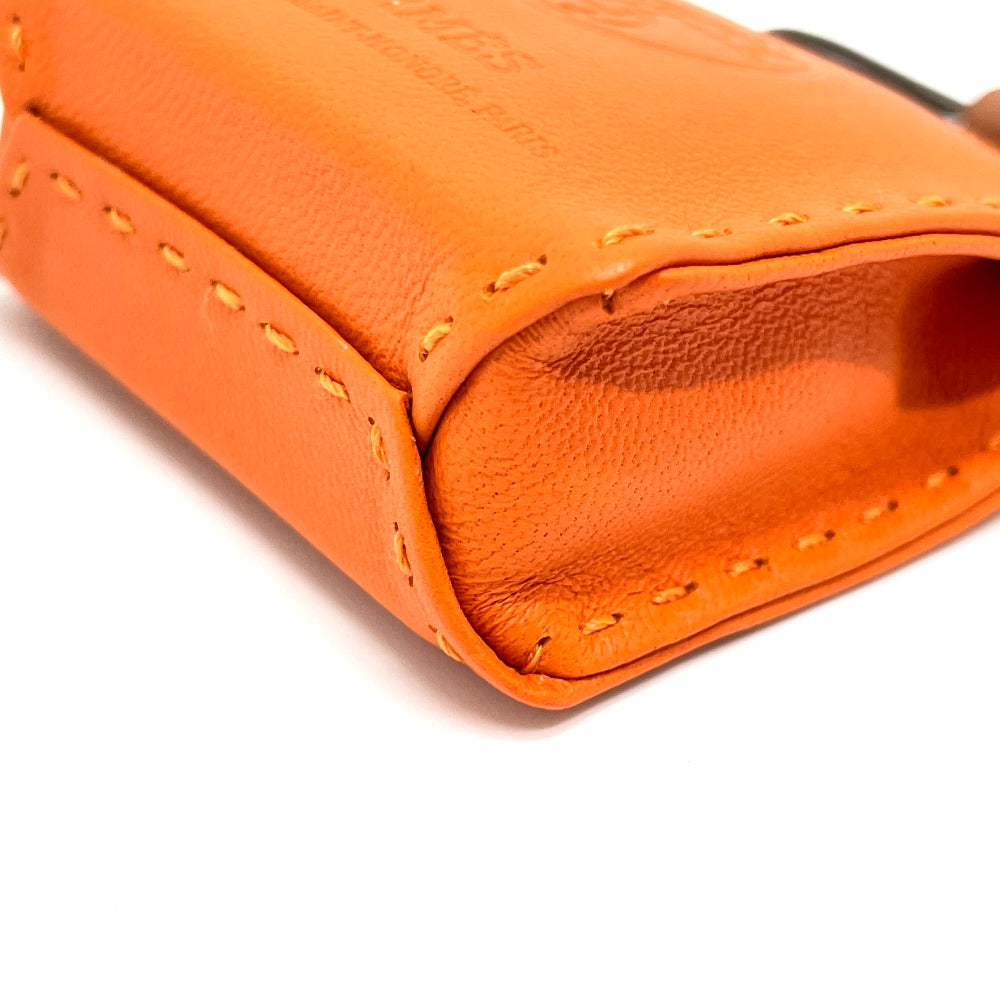 Hermes Charm Anjou Miro, Swift, Silver Orange Shopper Charm Sac Orange Women