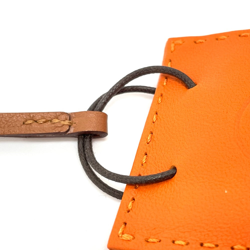 Hermes Charm Anjou Miro, Swift, Silver Orange Shopper Charm Sac Orange Women