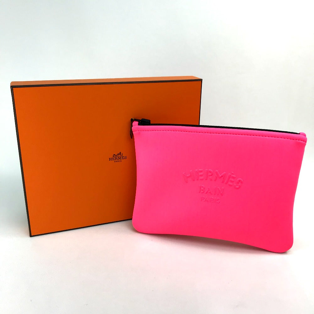 Hermes Pouch Polyamide, Elastane Light Pink Truth Neovan Pm Women