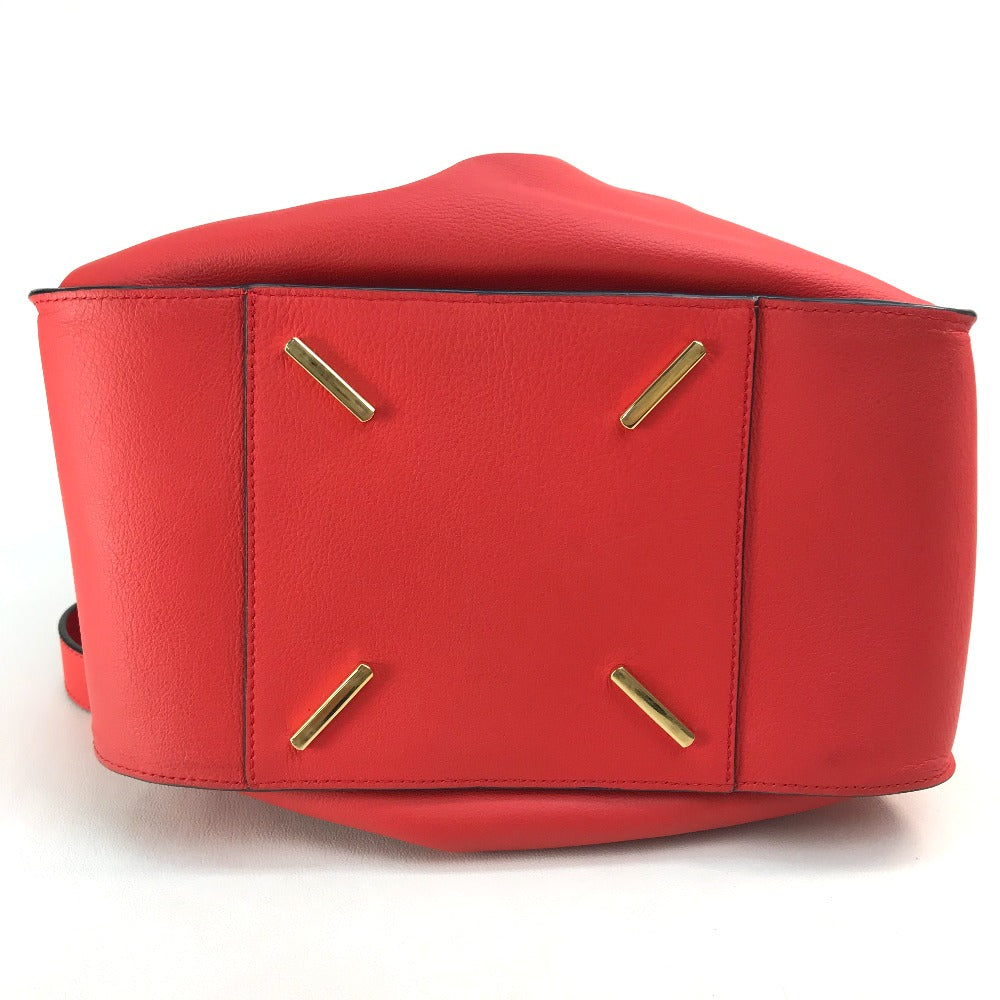 Loewe Handbag 387.30.N60 Leather Red Hammock Small Logo Women