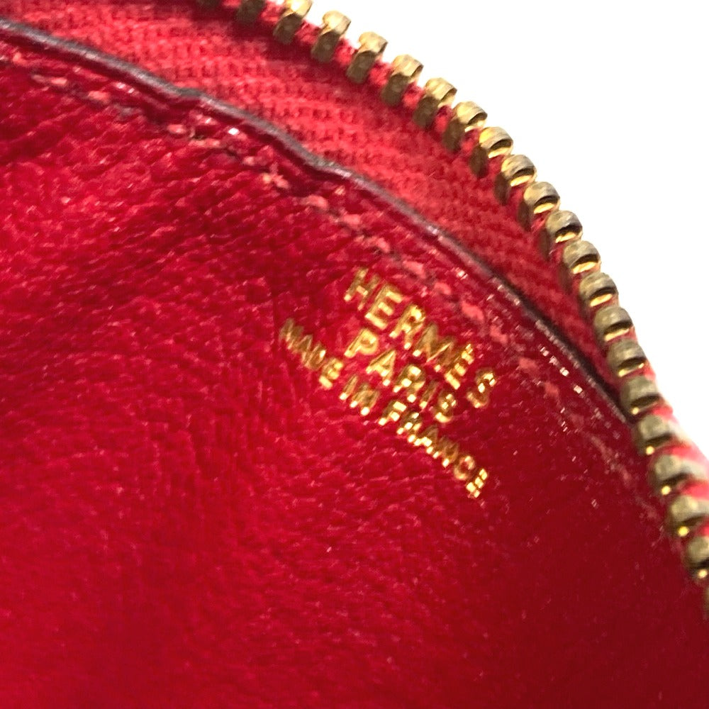 Hermes Coin Case Leather Red X Yellow X Green Watermelon Unisex(Unisex)