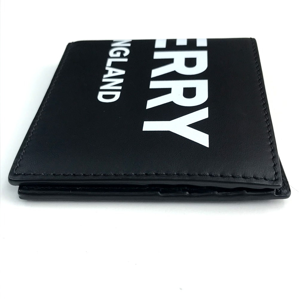 Burberry Folded Wallet 8013919 Leather Black Logo Wallet Mens