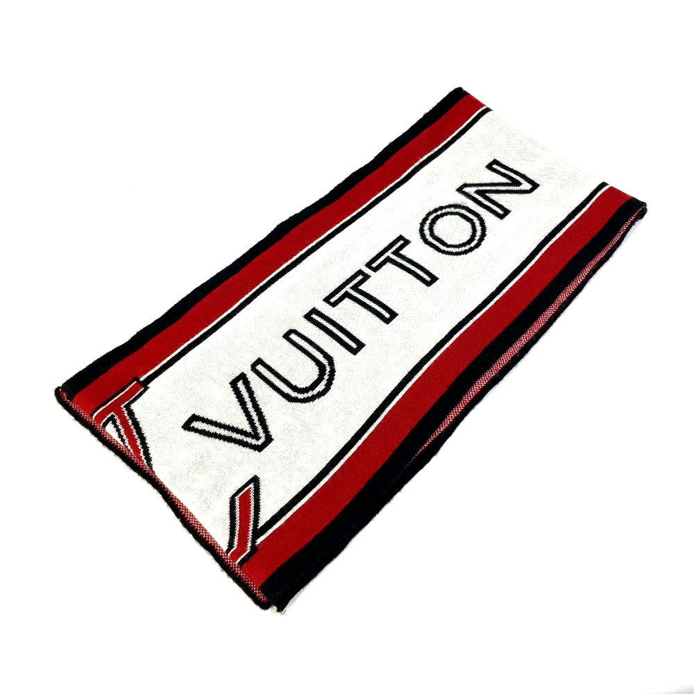 Louis Vuitton Scarf Wool Red Logo