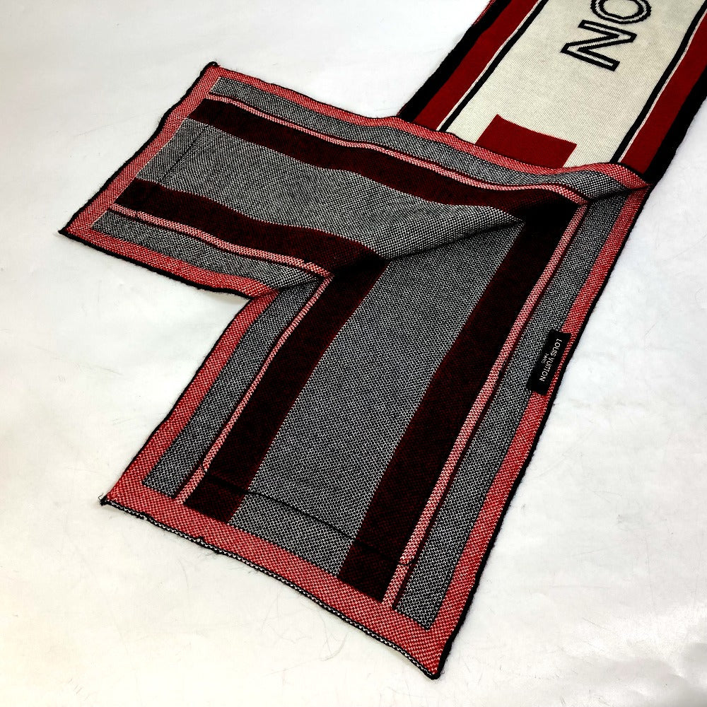 Louis Vuitton Scarf Wool Red Logo