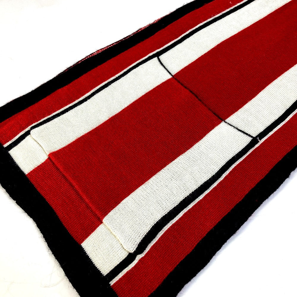 Louis Vuitton Scarf Wool Red Logo