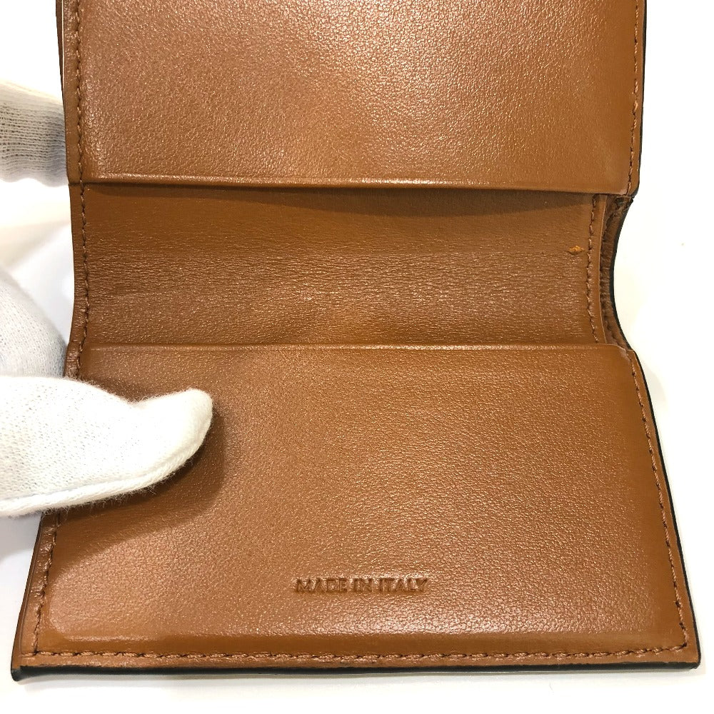 Celine Trifold Wallet Pvc / Leather Brown Triomphe Small Trifold Women