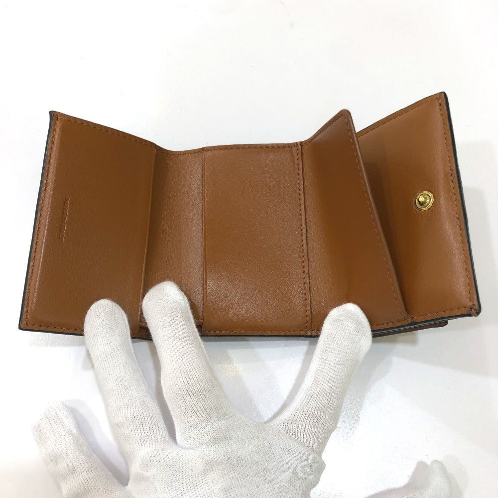 Celine Trifold Wallet Pvc / Leather Brown Triomphe Small Trifold Women