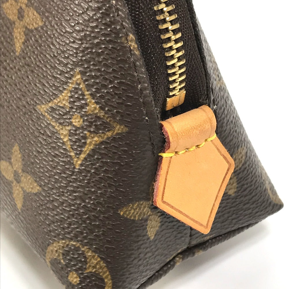 Louis Vuitton Pouch M47515 Monogram Canvas Brown Monogram Pochette Cosmetic Women Secondhand