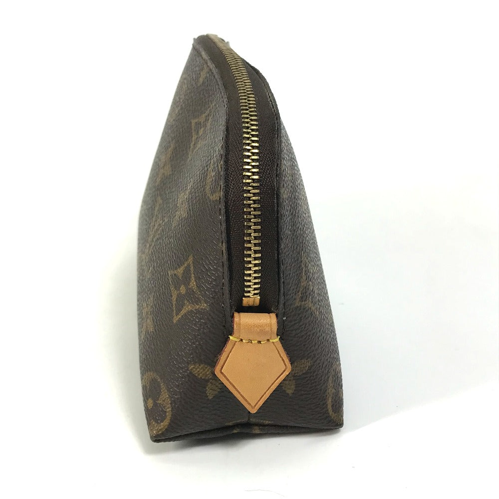 Louis Vuitton Pouch M47515 Monogram Canvas Brown Monogram Pochette Cosmetic Women Secondhand