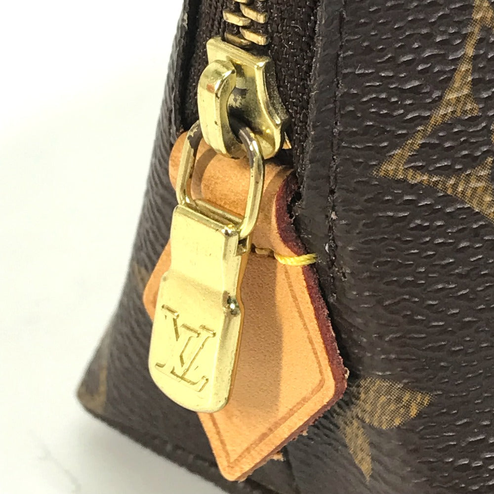 Louis Vuitton Pouch M47515 Monogram Canvas Brown Monogram Pochette Cosmetic Women Secondhand