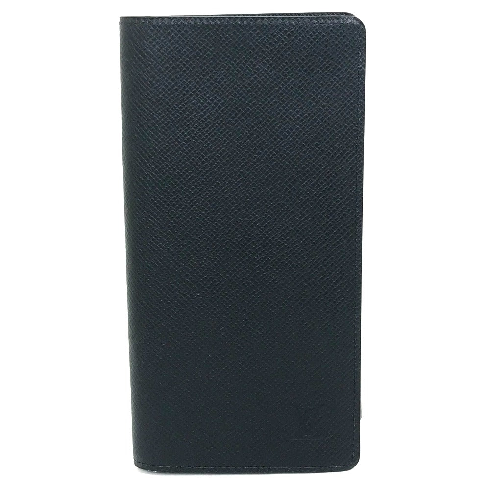 Louis Vuitton Long Wallet Purse M30502 Taiga Leather Dark Navy Type Taiga Portefeuille Braza Mens