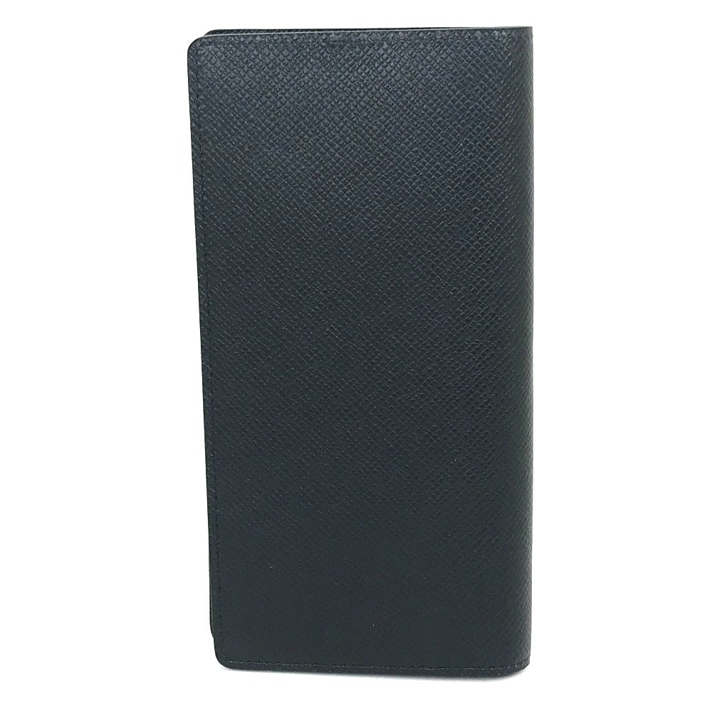 Louis Vuitton Long Wallet Purse M30502 Taiga Leather Dark Navy Type Taiga Portefeuille Braza Mens