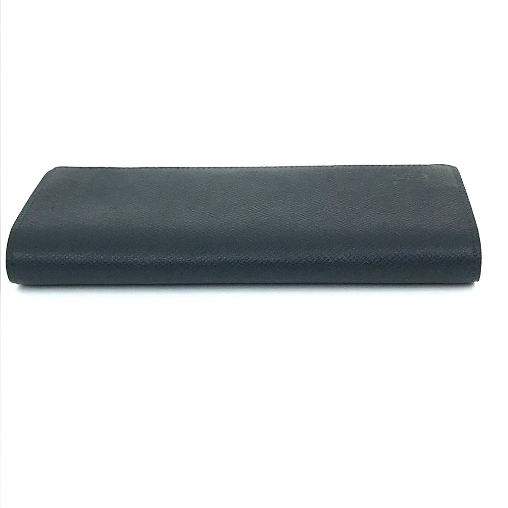 Louis Vuitton Long Wallet Purse M30502 Taiga Leather Dark Navy Type Taiga Portefeuille Braza Mens