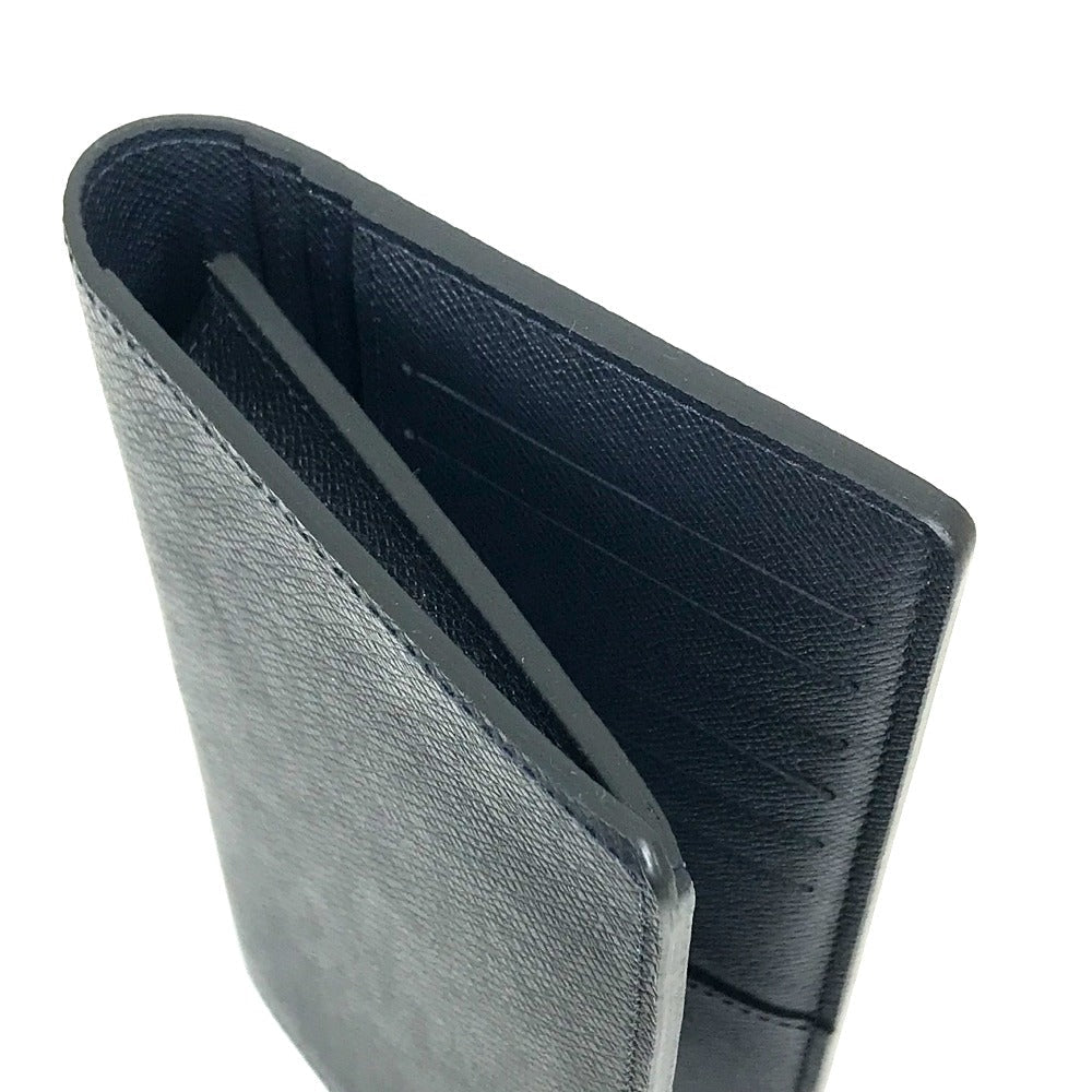 Louis Vuitton Long Wallet Purse M30502 Taiga Leather Dark Navy Type Taiga Portefeuille Braza Mens