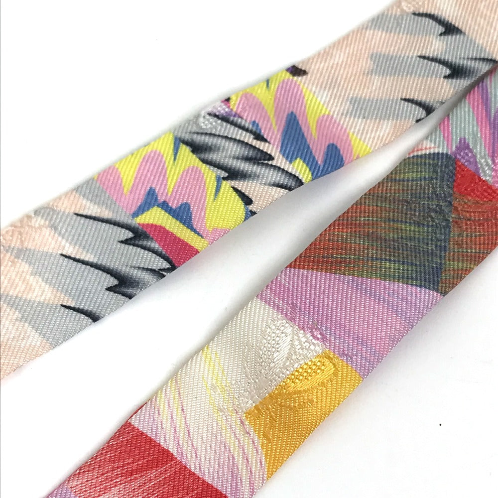 Hermes Scarf Silk Multicolor Allover Marble Silk Twilly Doll Women